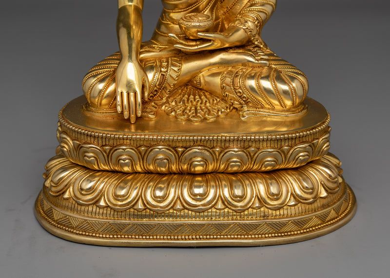 12 Inch Shakyamuni Buddha Sculpture |  A Symbol of Enlightenment and Serenity