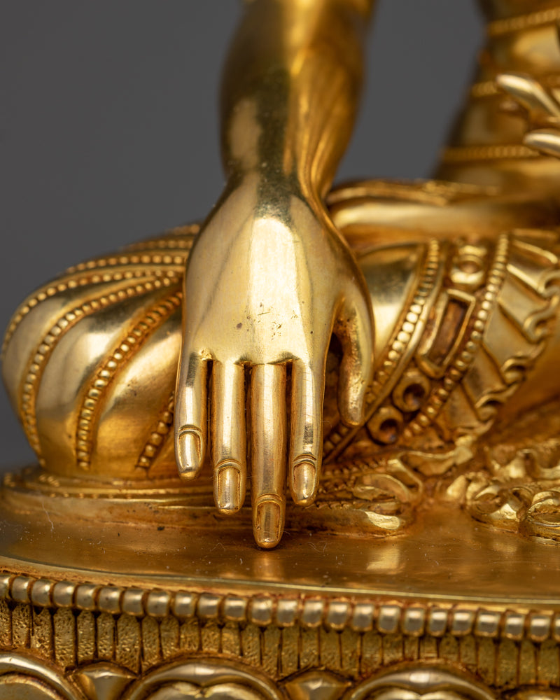 12 Inch Shakyamuni Buddha Sculpture |  A Symbol of Enlightenment and Serenity