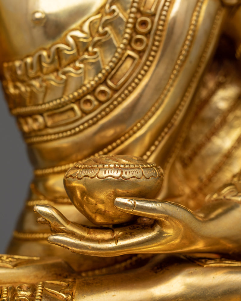 12 Inch Shakyamuni Buddha Sculpture |  A Symbol of Enlightenment and Serenity