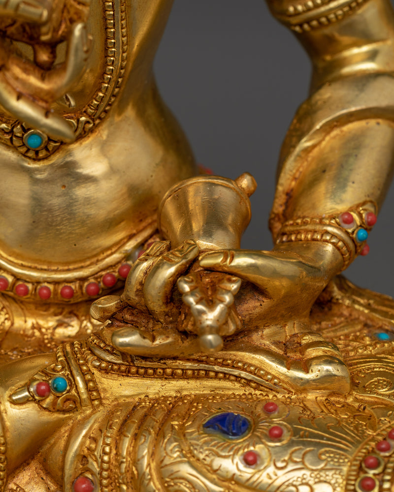 Vajrasattva Gemstone-Decorated Statue | Embodiment of Purity and Enlightenment