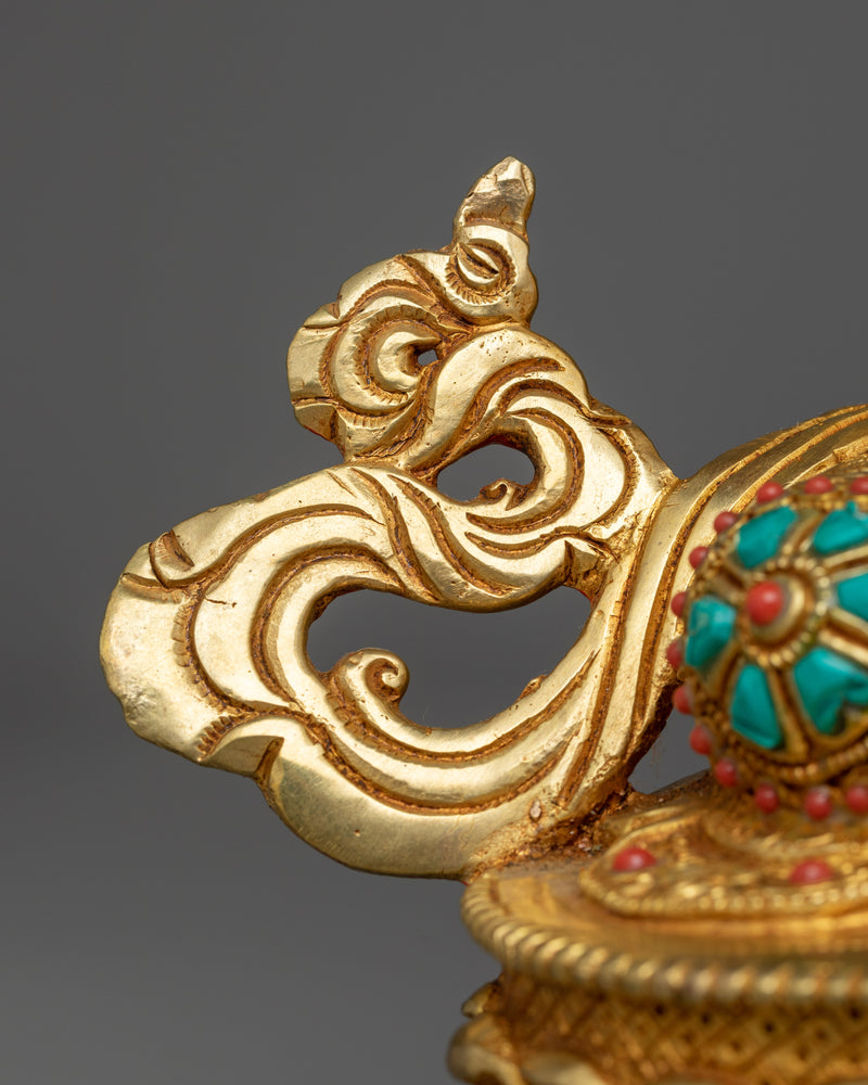 Vajrasattva Gemstone-Decorated Statue | Embodiment of Purity and Enlightenment