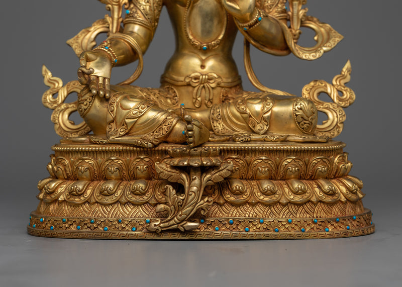 Shri Beautiful Green Tara Statue | Embodiment of Compassion and Protection