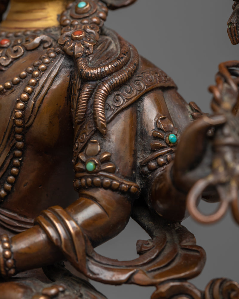 Bodhisattva Oxidized Statue | Embodiment of Compassion and Wisdom