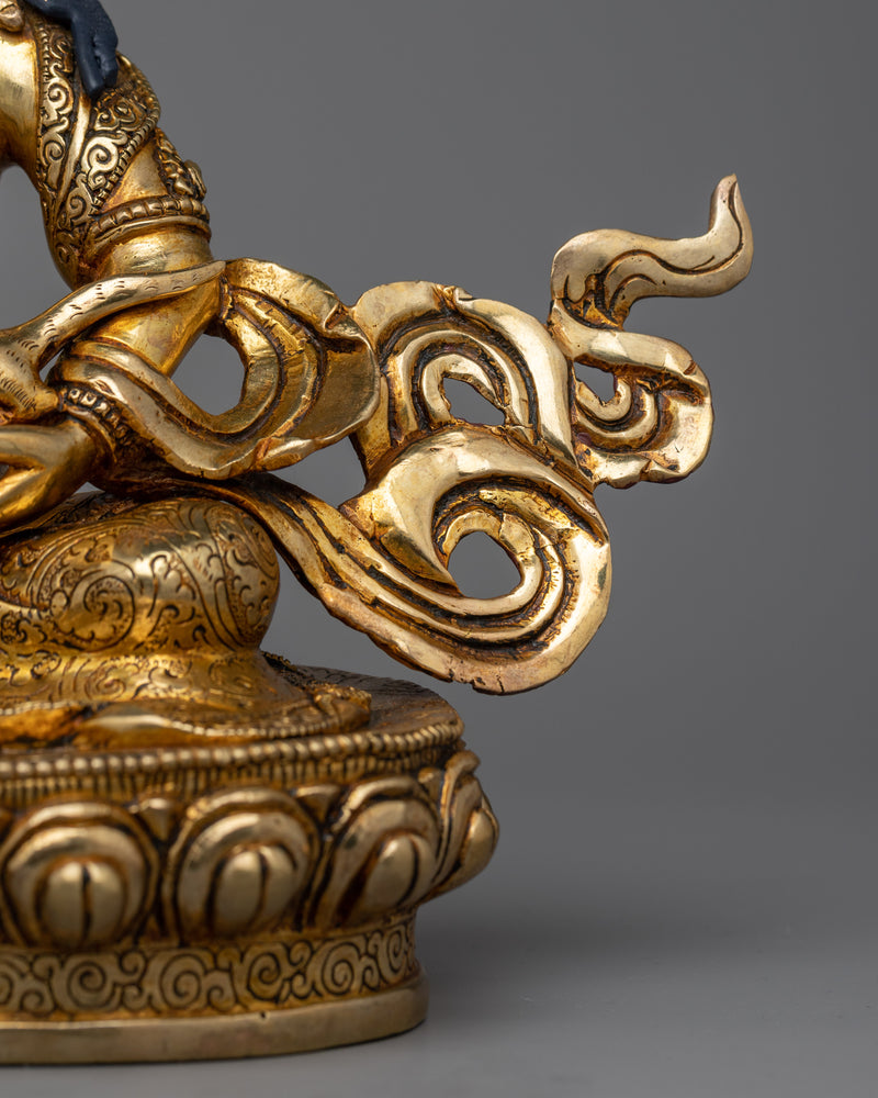 Gold Gilded Dzambhala Jewels Statue | Symbol of Wealth and Prosperity