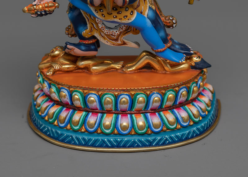 Vajra Kilaya Blue-Hued Statue | Guardian of Transformation and Power