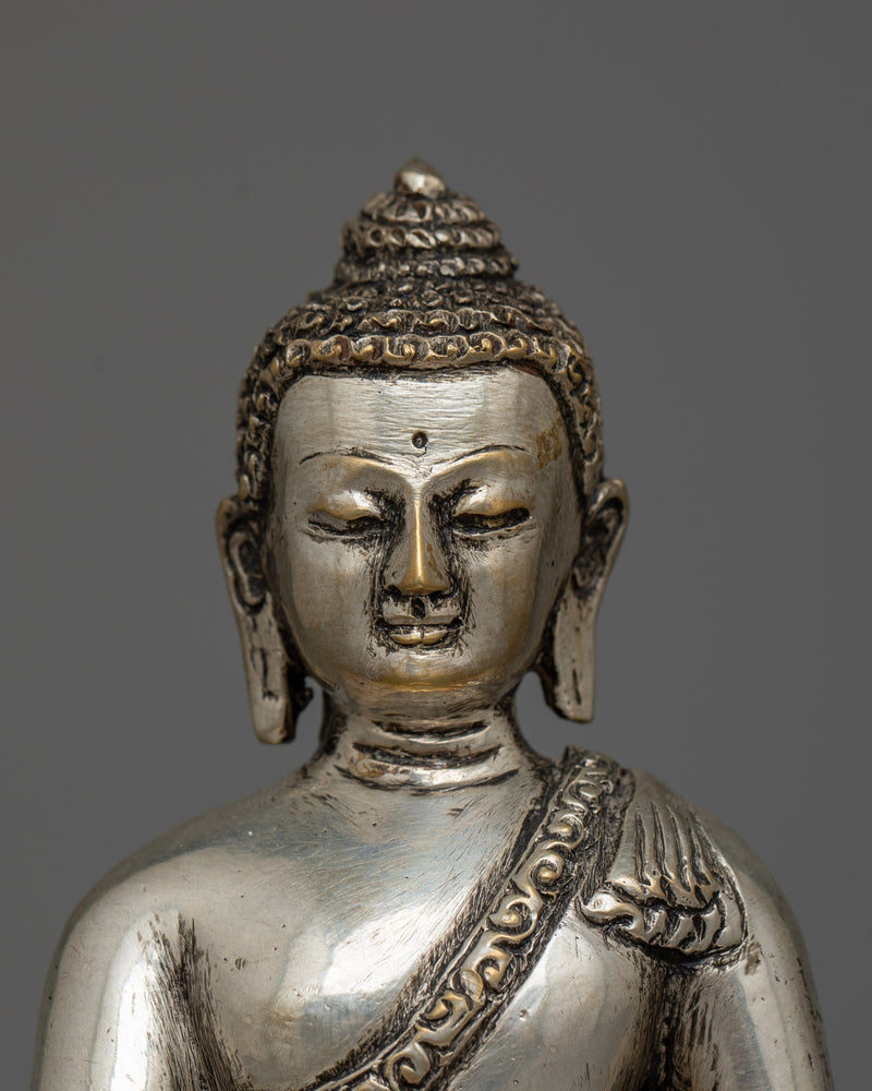 shakyamuni-buddha-silver-plated