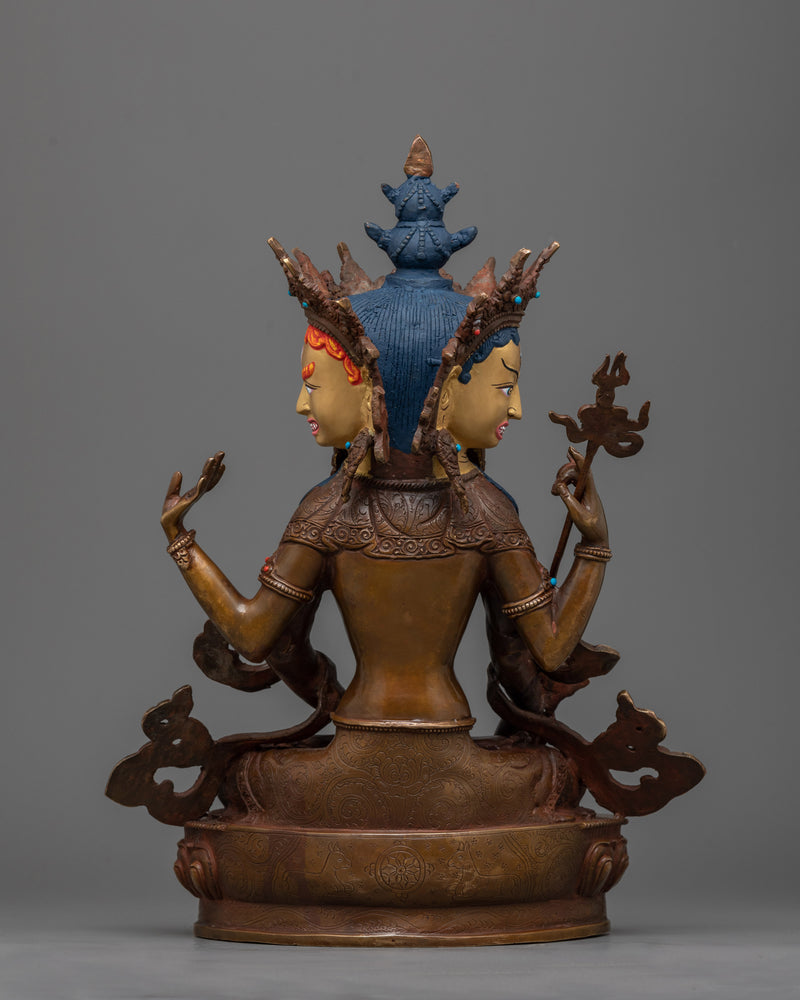 Three Faces Bodhisattva "Amoghapasha" | Embodiment of Triple Wisdom