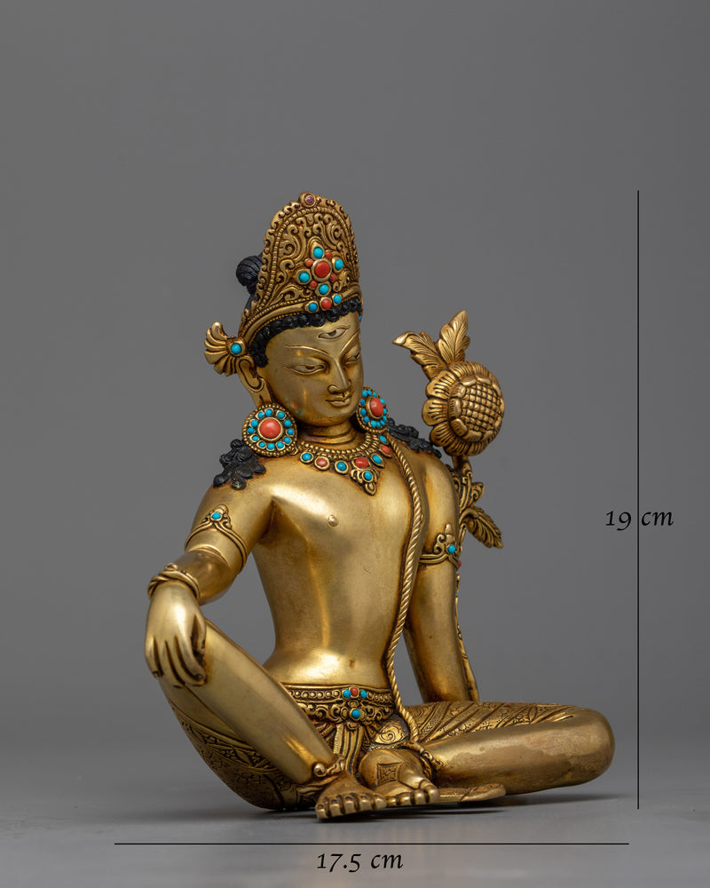 Elegant Indra the Lord of Heaven Statue | Nepalese Handcrafted Beauty