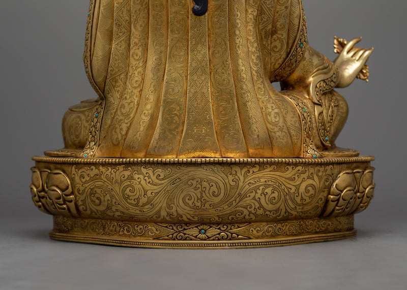 Elegant Guru Rinpoche Antique Touch Statue | Handcrafted with Precision