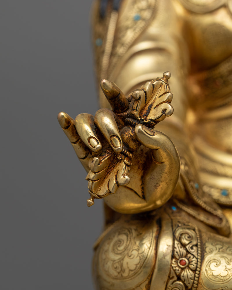 Elegant Guru Rinpoche Antique Touch Statue | Handcrafted with Precision