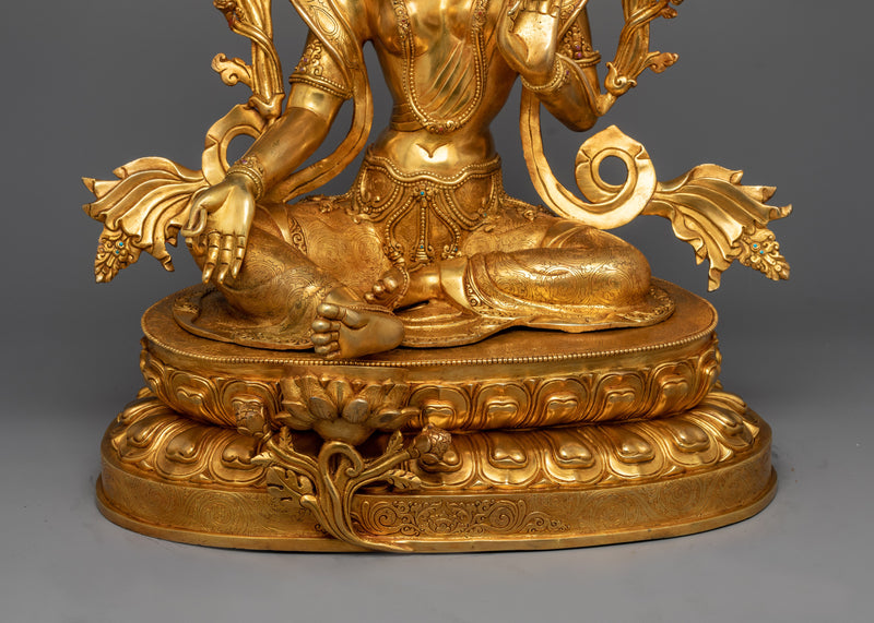 Exquisite Green Tara Enchanting Statue | Masterpiece of Spiritual and Artistic Grandeur