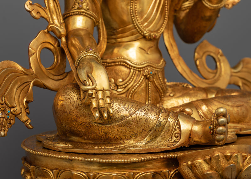 Exquisite Green Tara Enchanting Statue | Masterpiece of Spiritual and Artistic Grandeur