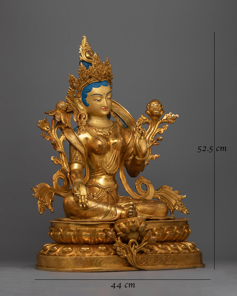 Exquisite Green Tara Enchanting Statue | Masterpiece of Spiritual and Artistic Grandeur