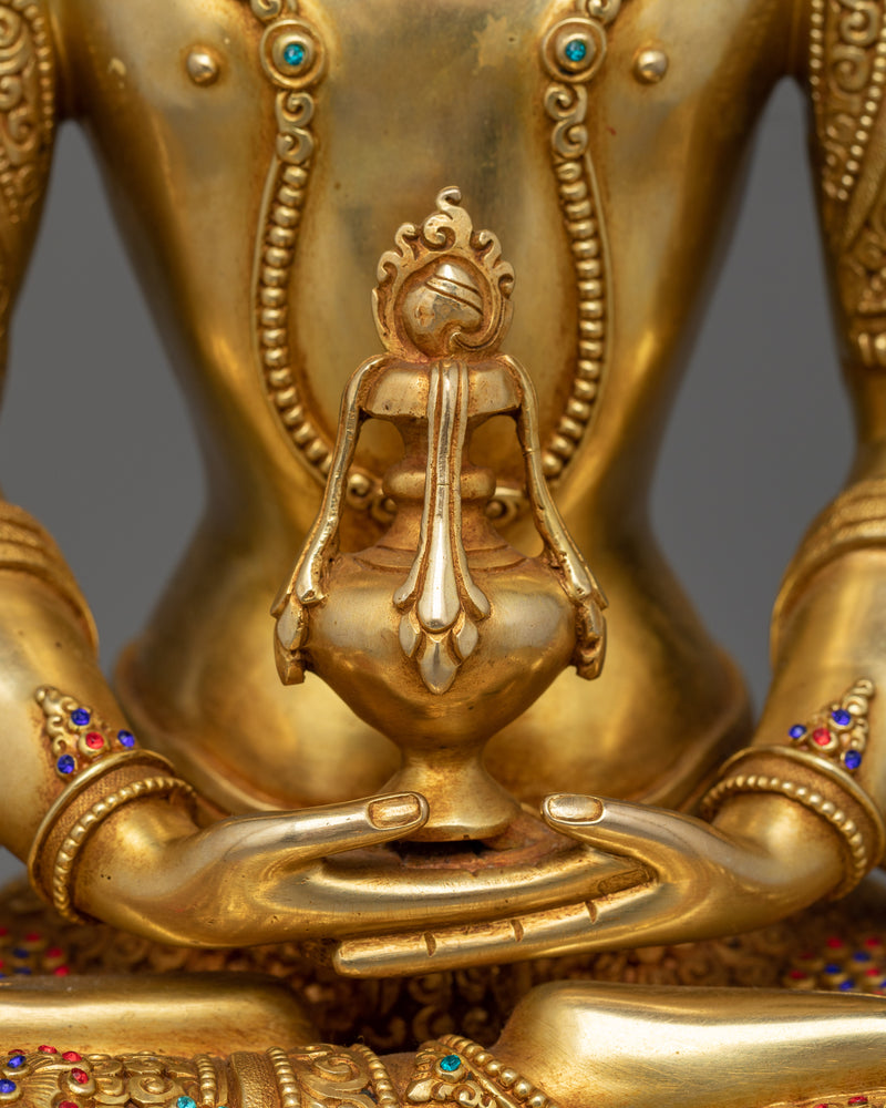 Graceful Amitayus Long Life Deity Statue | Handcrafted Spiritual Elegance