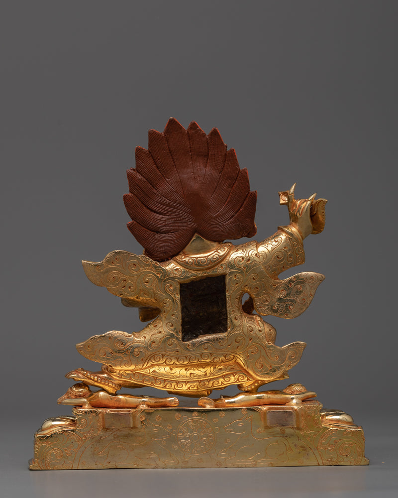 Mahakala Bernakchen Gold Gilded Statue | Handcrafted Symbol of Protection and Power