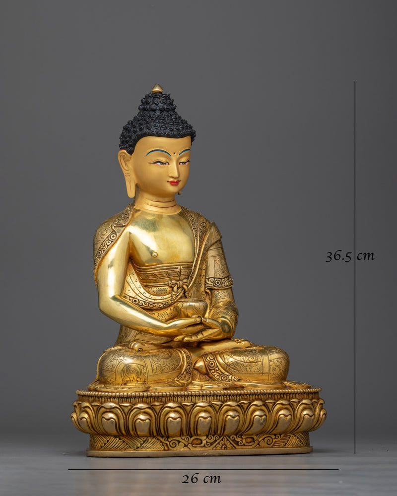 Radiant Amitabha Buddha Lord of Sukhavati Statue | Crafted for Peace and Enlightenment