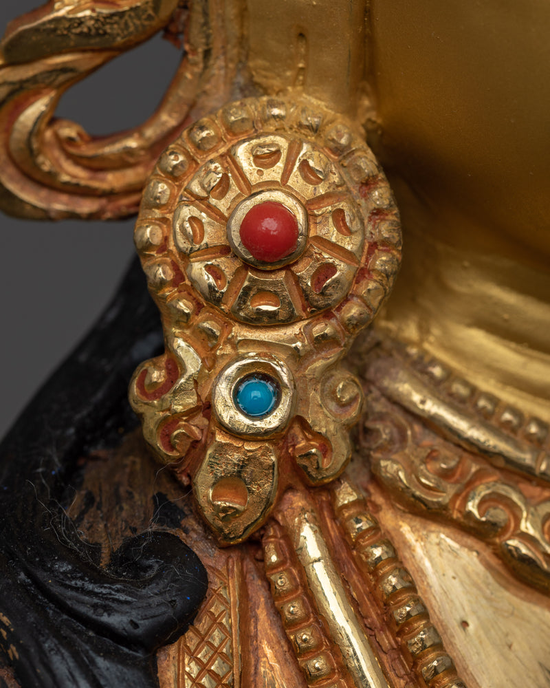 Majestic Vajrasattva Oxidized Copper Statue | Handcrafted Symbol of Purity