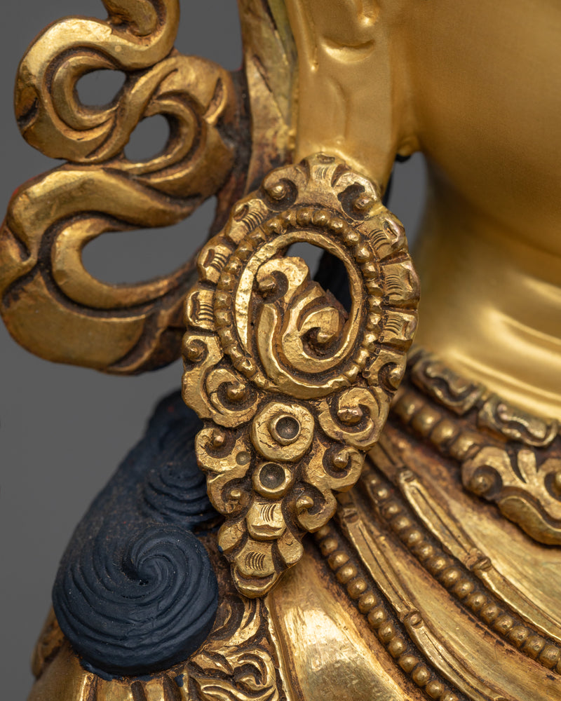 Shyamatara Gold Gilded Statue | Handcrafted Symbol of Compassion and Protection