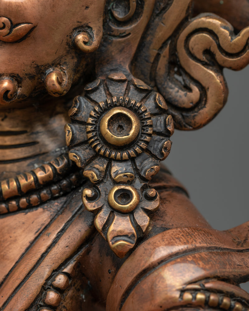 Majestic Namtoshe Oxidized Statue | Handcrafted Symbol of Wealth and Protection