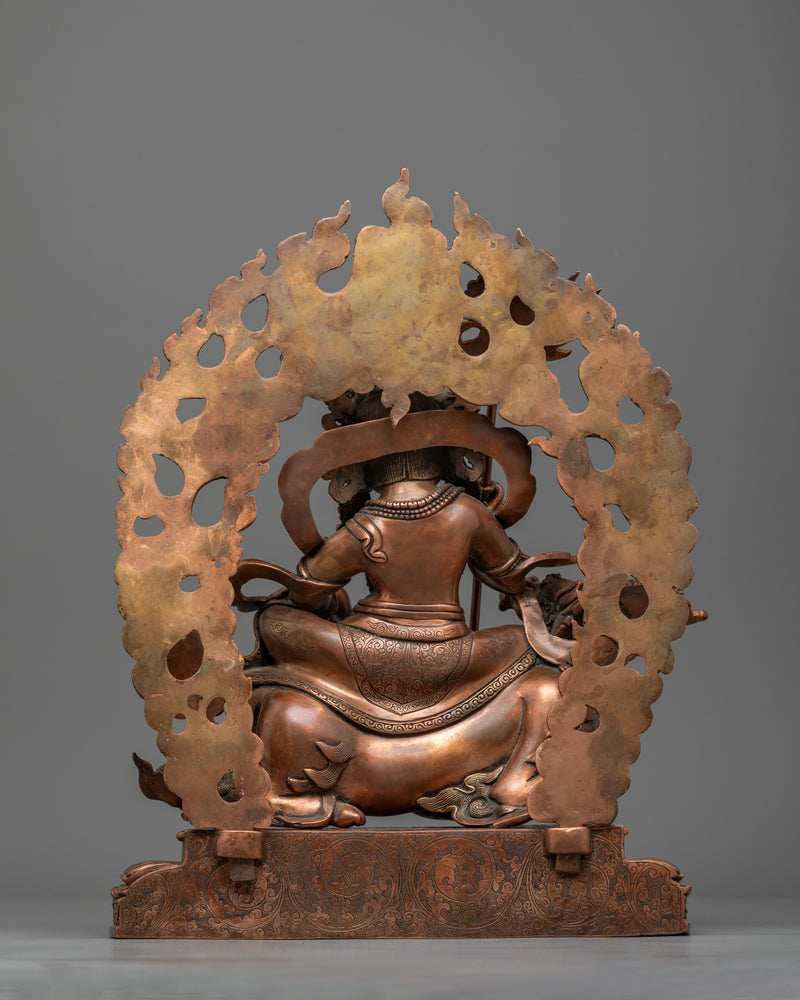 Majestic Namtoshe Oxidized Statue | Handcrafted Symbol of Wealth and Protection