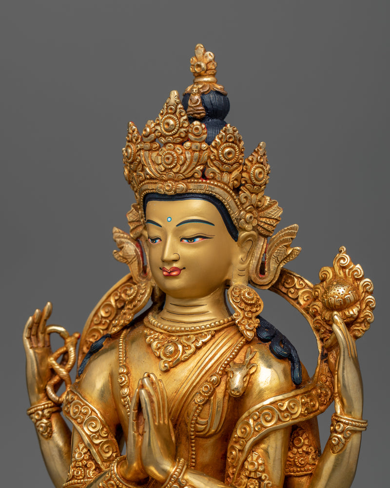 chenrezig-28cm-gold-gilded-statue