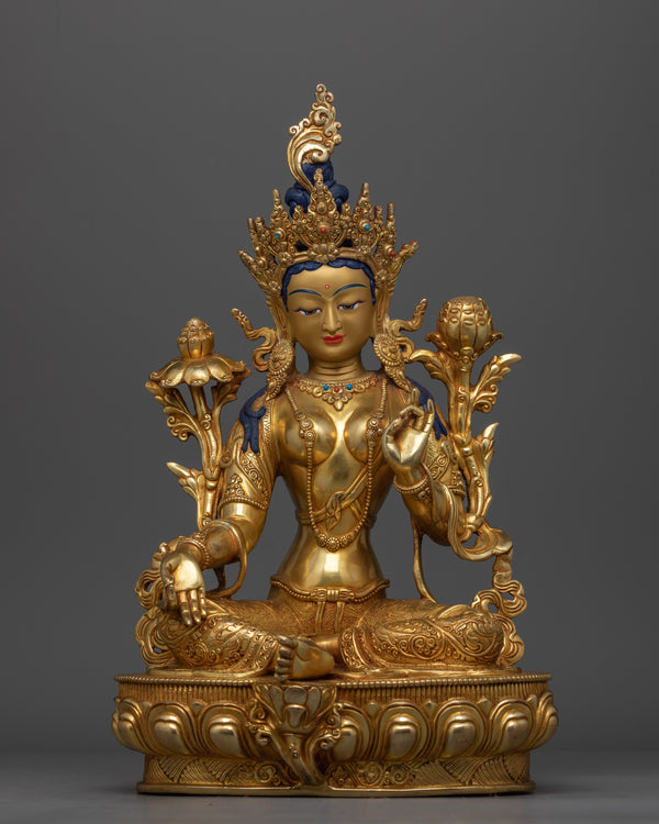 elegantly-gold-gilded-green-tara