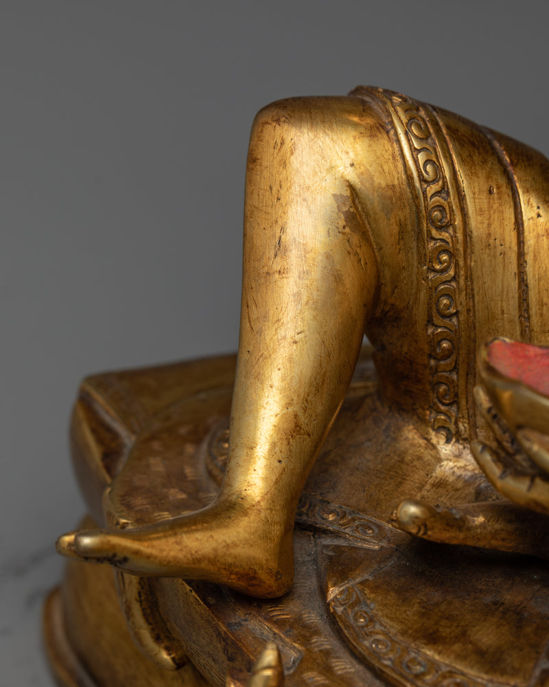 Milarepa Gold-Gilded Statue | A Beacon of Ascetic Wisdom