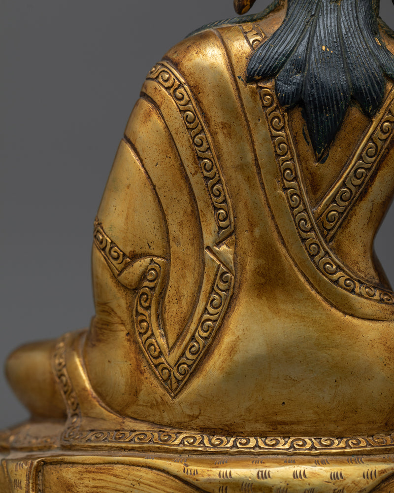 Milarepa Gold-Gilded Statue | A Beacon of Ascetic Wisdom