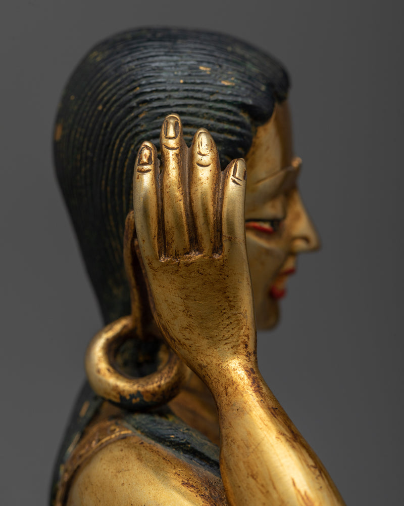 Milarepa Gold-Gilded Statue | A Beacon of Ascetic Wisdom