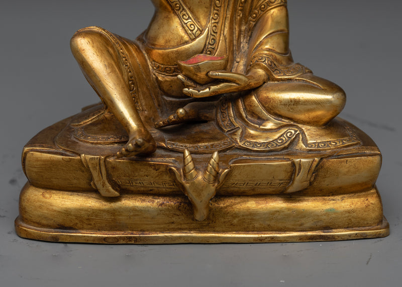 Milarepa Gold-Gilded Statue | A Beacon of Ascetic Wisdom