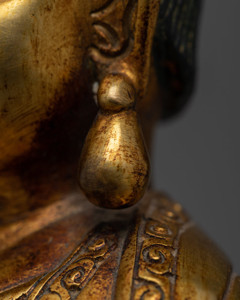 Kagyu Guru Marpa Gold-Gilded Statue | A Symbol of Foundational Buddhist Teachings