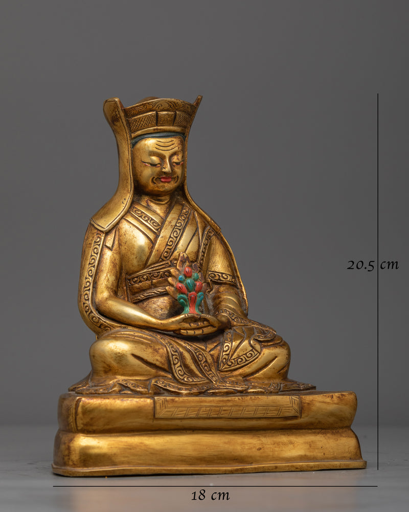 Kagyu Guru Gampopa Statue | A Beacon of Monastic Virtue and Teachings