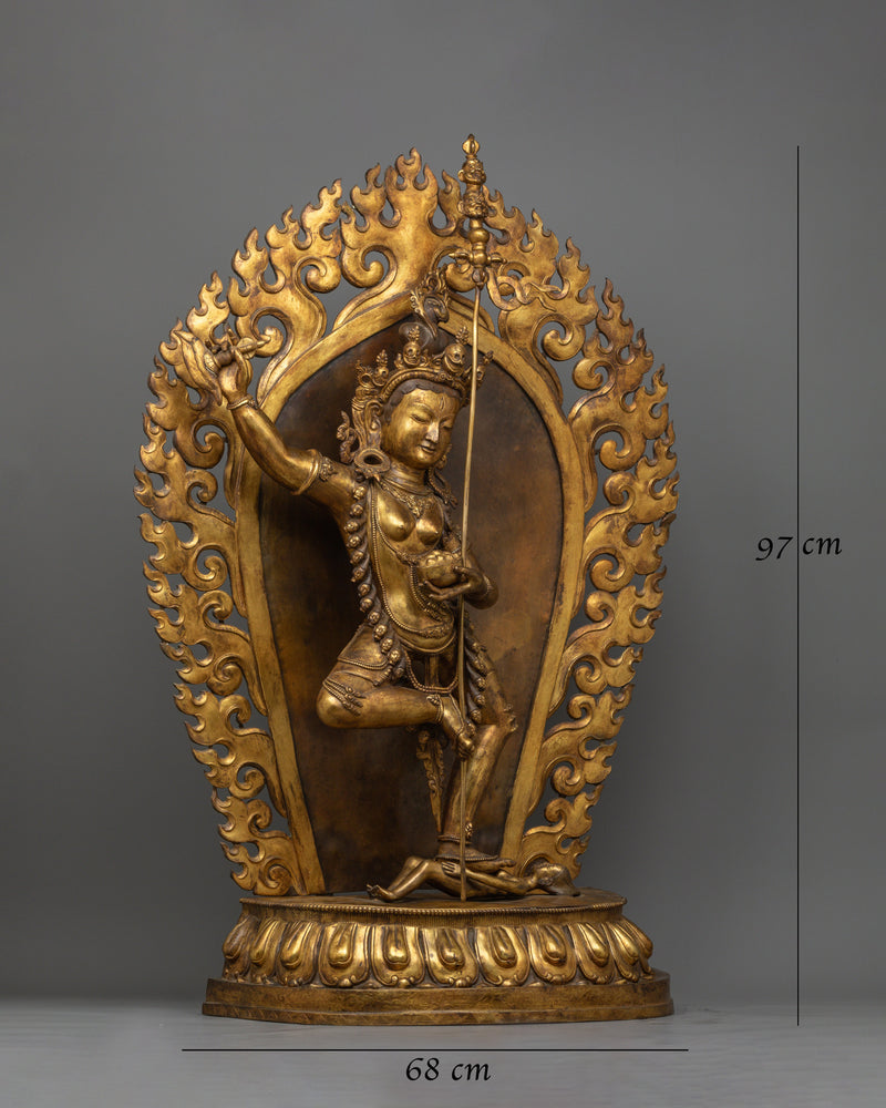 Dorje Phagmo Statue with Antique Touch | Handcrafted Symbol of Feminine Power