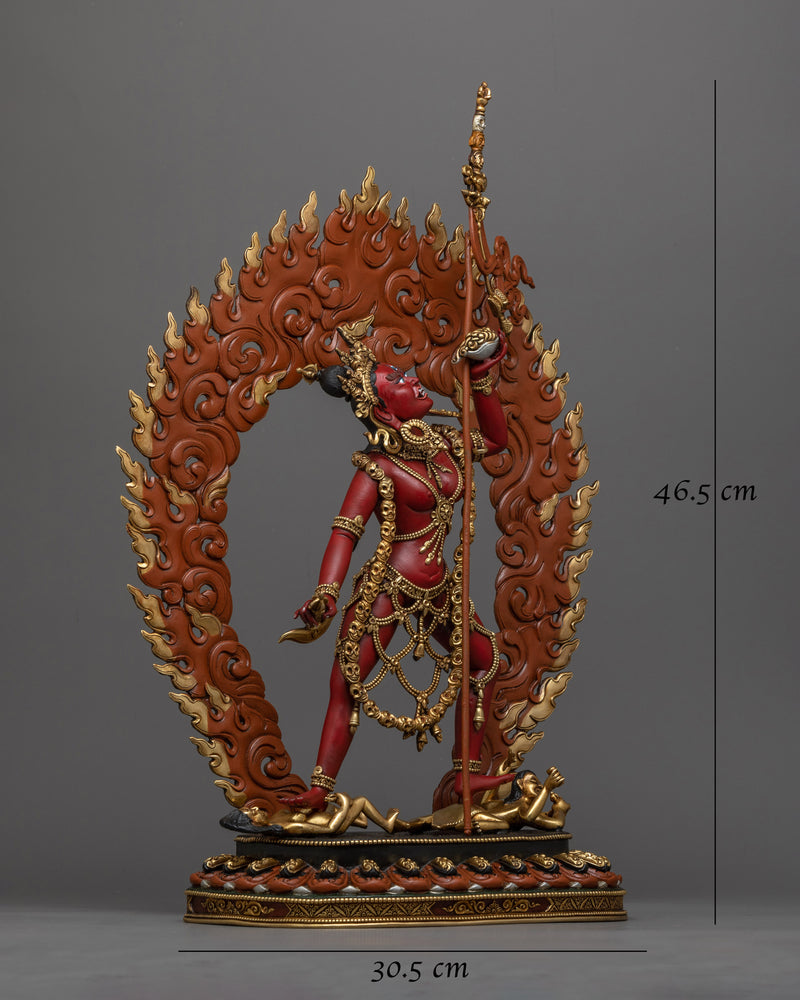 Vajrayogini Red-Colored Statue | A Vivid Manifestation of Feminine Power and Liberation