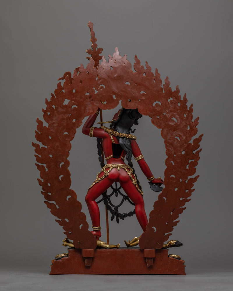 Vajrayogini Red-Colored Statue | A Vivid Manifestation of Feminine Power and Liberation