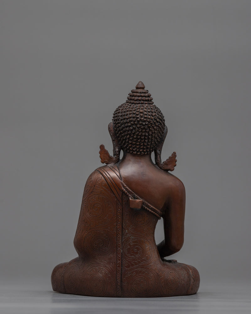 Amitabha Buddha Oxidized Copper Statue | A Revered Beacon of Infinite Light