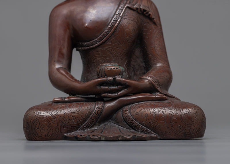 Amitabha Buddha Oxidized Copper Statue | A Revered Beacon of Infinite Light