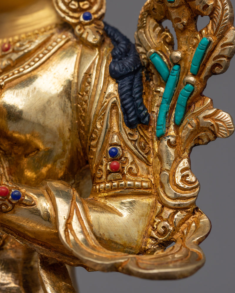 White Tara Gold-Gilded Sculpture | A Radiant Symbol of Compassion and Healing