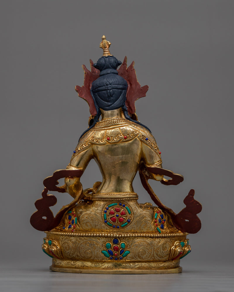 Vajrasattva Gold-Gilded Sculpture | A Symbol of Purity and Spiritual Redemption