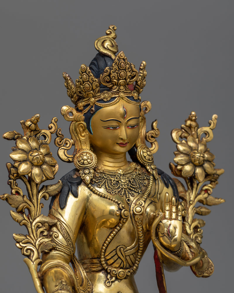 white-tara-gold-gilded-antique-touch