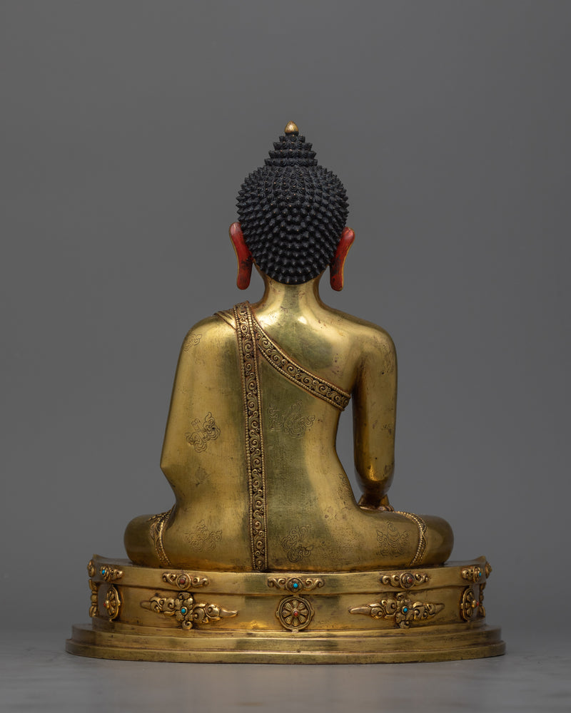 Shakyamuni Buddha Antique-Touch Statue | A Revered Icon of Enlightenment and Serenity