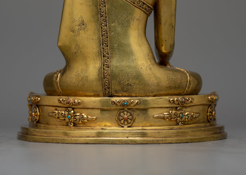 Shakyamuni Buddha Antique-Touch Statue | A Revered Icon of Enlightenment and Serenity