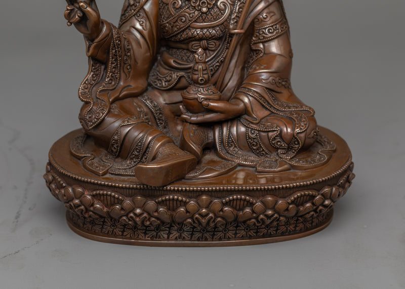 Guru Rinpoche Oxidized Copper Statue | A Symbol of Spiritual Insight and Transformation