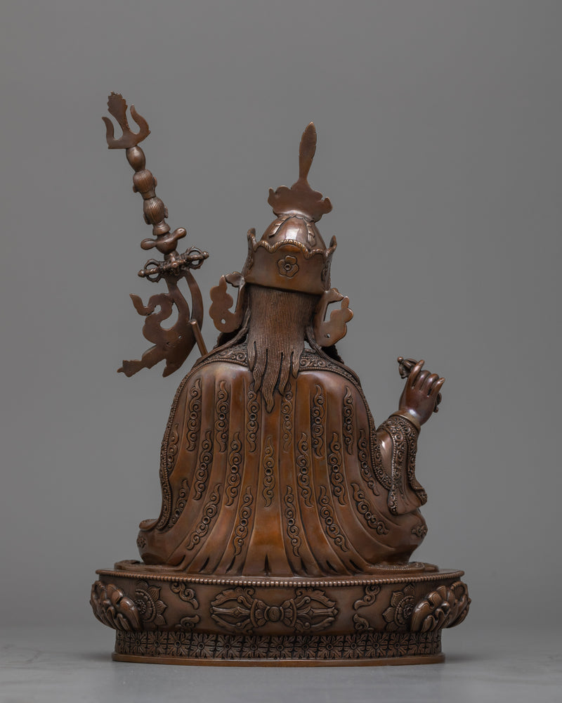 Guru Rinpoche Oxidized Copper Statue | A Symbol of Spiritual Insight and Transformation