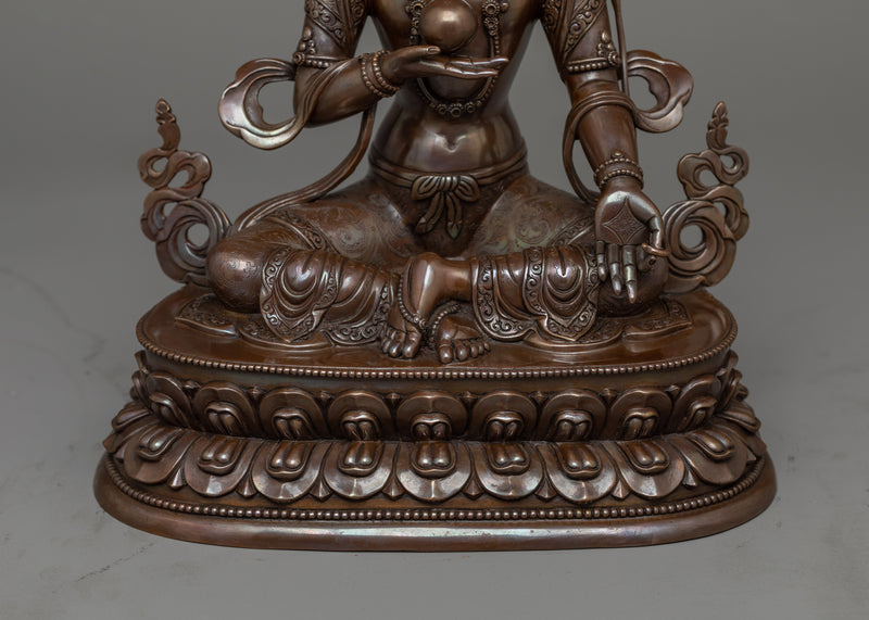 Kshitigarbha Oxidized Statue | A Symbol of Infinite Compassion and Vow Fulfillment