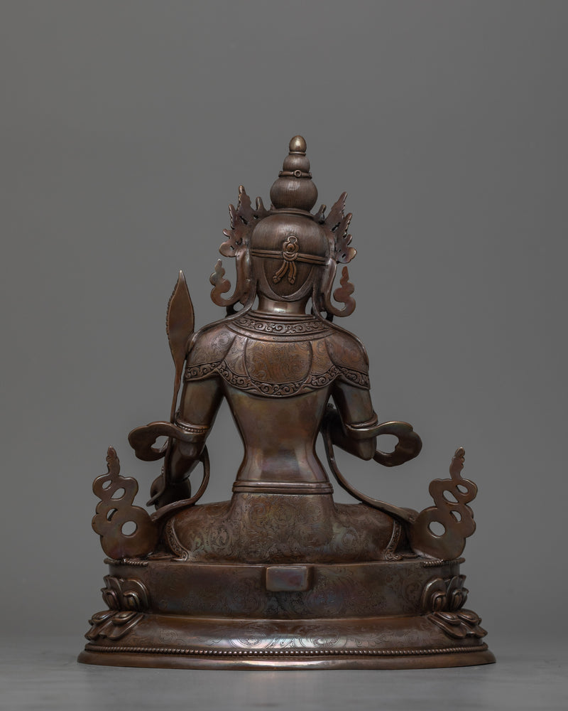 Kshitigarbha Oxidized Statue | A Symbol of Infinite Compassion and Vow Fulfillment