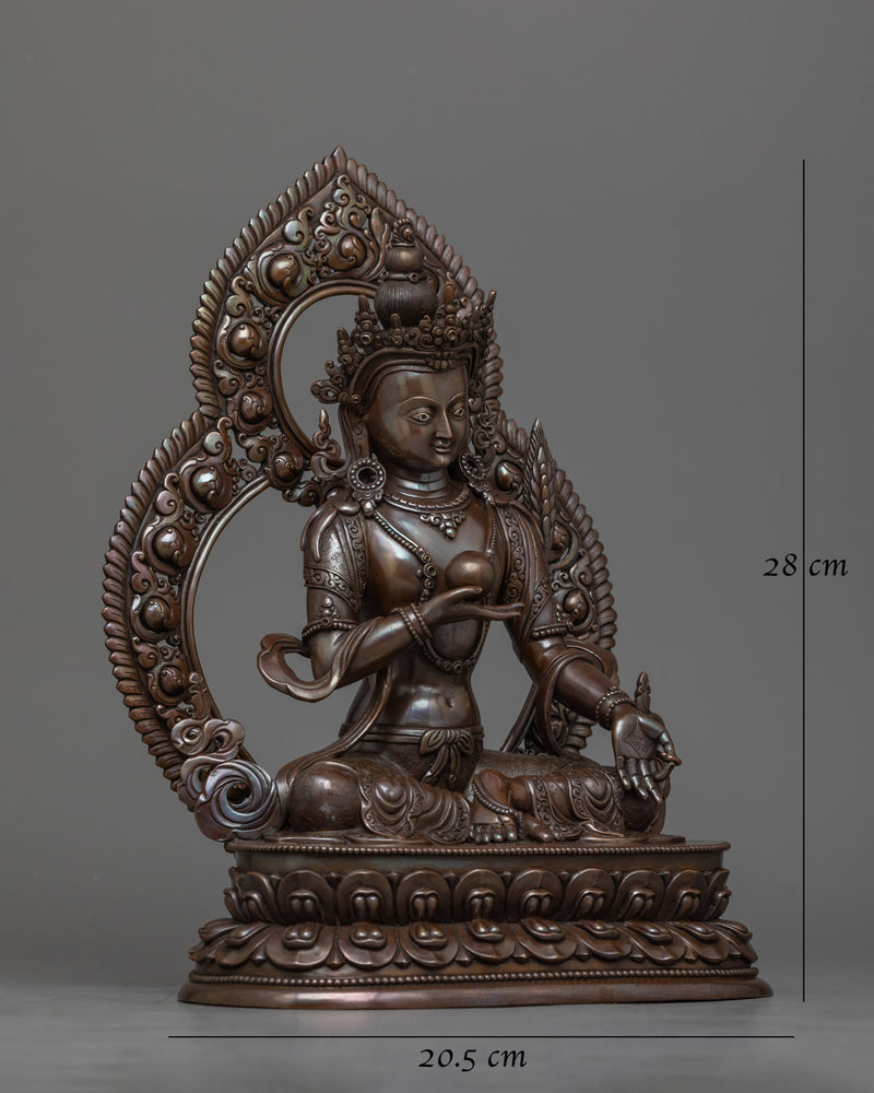 Kshitigarbha Oxidized Statue | A Symbol of Infinite Compassion and Vow Fulfillment