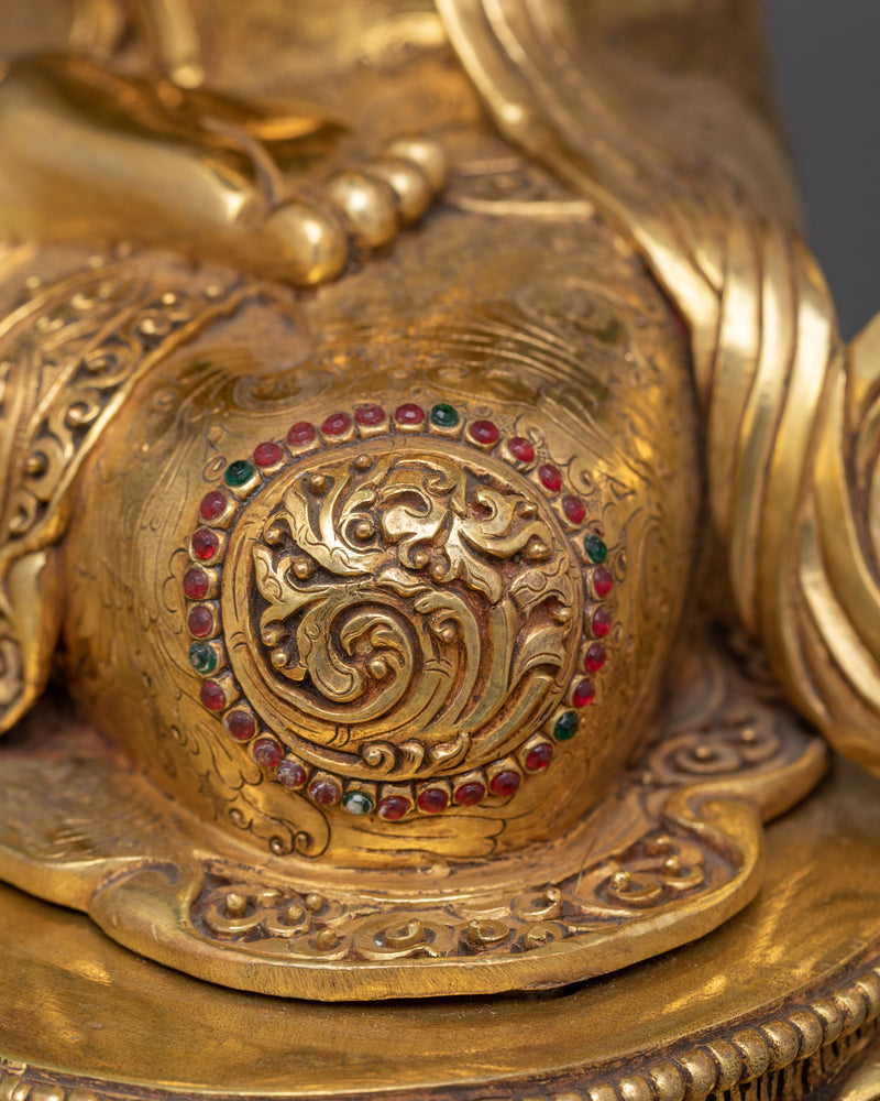 Chenrezig 24K Gold-Gilded Sculpture | A Majestic Symbol of Infinite Compassion