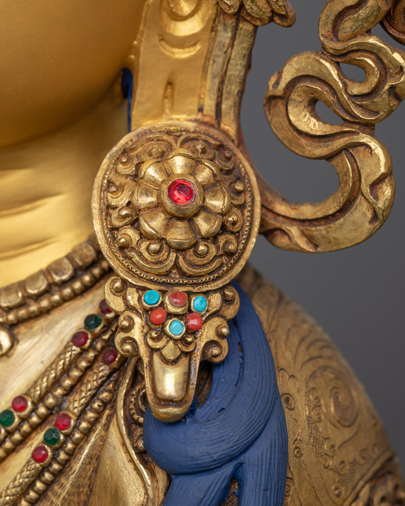 Chenrezig 24K Gold-Gilded Sculpture | A Majestic Symbol of Infinite Compassion