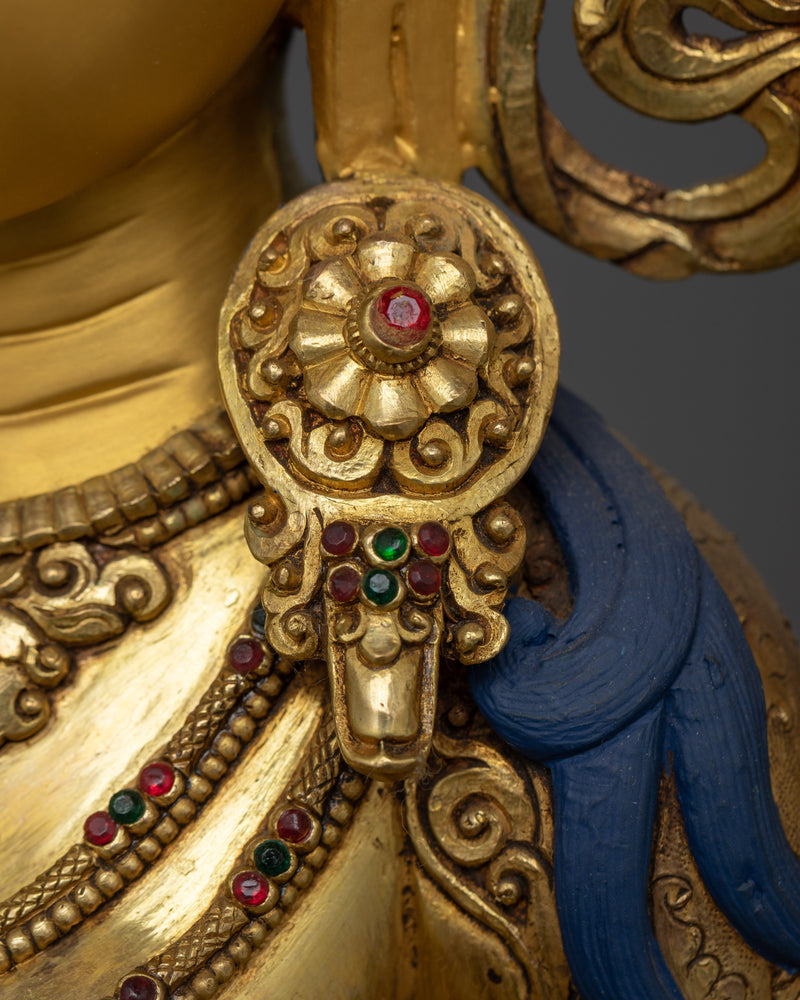 Mother Green Tara Gold-Gilded Statue | A Symbol of Compassionate Protection